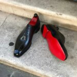 Nuevo Zapatos Brogue de suela roja, zapatos formales negros de negocios para hombre, zapatos con cordones y punta redonda para Primavera/otoño