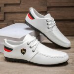 Mocasines Modernos y Versátiles para Hombre, de Color Sólido, con Cordones, Cómodos, Casuales de Negocios - Imagen 3
