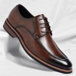 Zapatos Oxford de talla grande a la moda para hombre, primavera y otoño, nuevos zapatos de vestir de encaje de diseñador, zapatos de cuero informales de negocios para hombre - Imagen 2