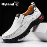 FLYLAND Zapatos de vestir para hombre Zapatos de cuero de moda Zapatos masculinos hechos a mano Sapatos Hombre - Imagen 3