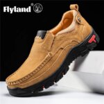 FLYLAND Zapatos de vestir para hombre Zapatos de cuero de moda Zapatos masculinos hechos a mano Sapatos Hombre - Imagen 4