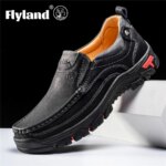 FLYLAND Zapatos de vestir para hombre Zapatos de cuero de moda Zapatos masculinos hechos a mano Sapatos Hombre - Imagen 6