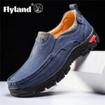 FLYLAND Zapatos de vestir para hombre Zapatos de cuero de moda Zapatos masculinos hechos a mano Sapatos Hombre - Imagen 5