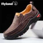 FLYLAND Zapatos de vestir para hombre Zapatos de cuero de moda Zapatos masculinos hechos a mano Sapatos Hombre
