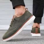 Zapatos de punto ligeros para hombre, cómodos durante todo el día, tienen un excelente ajuste, zapatos para caminar, adecuados para uso diario, zapatos de senderismo - Imagen 6