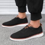 Zapatos de punto ligeros para hombre, cómodos durante todo el día, tienen un excelente ajuste, zapatos para caminar, adecuados para uso diario, zapatos de senderismo - Imagen 5
