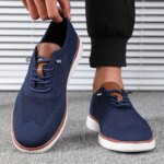 Zapatos de punto ligeros para hombre, cómodos durante todo el día, tienen un excelente ajuste, zapatos para caminar, adecuados para uso diario, zapatos de senderismo