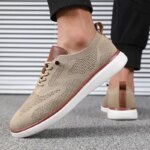 Zapatos de punto ligeros para hombre, cómodos durante todo el día, tienen un excelente ajuste, zapatos para caminar, adecuados para uso diario, zapatos de senderismo - Imagen 4