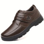 Zapatos Casuales de Negocios para Hombre, Estilo Retro, con Cierre de Velcro, Suela Suave y Cómoda, Antideslizantes - Imagen 4