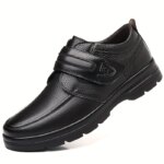 Zapatos Casuales de Negocios para Hombre, Estilo Retro, con Cierre de Velcro, Suela Suave y Cómoda, Antideslizantes - Imagen 3