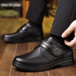 Zapatos Casuales de Negocios para Hombre, Estilo Retro, con Cierre de Velcro, Suela Suave y Cómoda, Antideslizantes - Imagen 5