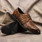 Zapatos de cuero para hombre, elegantes, cómodos y formales para negocios. - Imagen 3