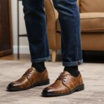 Zapatos de cuero para hombre, elegantes, cómodos y formales para negocios. - Imagen 6