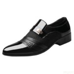 Nuevos zapatos informales para hombre, ropa formal de negocios de talla grande, versátiles para bodas, zapatos artísticos retro simples y cómodos para hombre - Imagen 6