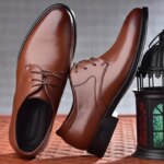Zapatos formales de cuero negro para hombre, calzado Oxford para boda, fiesta, oficina, negocios, talla grande