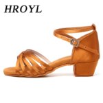 Zapatos de baile para niñas y mujeres, zapatos de salón latinos para niños/niños, Tango, Salsa, zapatos de baile latino, zapatos de entrenamiento de Salsa de tacón bajo - Imagen 2