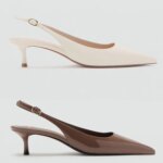 Sandalias de Moda Mango para Mujer, Verano 2026, Estilo Slip-On, Punta Abierta, Tacón Medio Elegante, Suela de Goma Cómoda