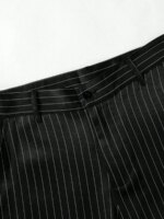 Conjunto de traje de 2 piezas para hombre, de color liso, con chaqueta de un solo botón y pantalones, estilo formal y ligero para negocios. - Imagen 6