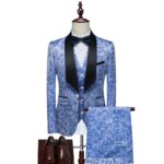 Vestido de noche para hombre, traje de novio, boda británica, negocios, moda informal, conjunto de tres piezas con chaleco y pantalones, tallas M-6XL