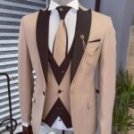 Traje de negocios de 3 piezas para hombre, corte ajustado, con blazer, chaleco y pantalones, para bodas, fiestas, esmoquin de lujo. - Imagen 5