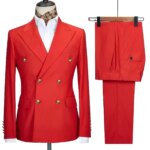 Traje Elegante para Hombre, Conjunto de Blazer y Pantalones para Eventos Casuales, Banquetes y Diversas Ocasiones - Imagen 4