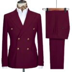 Traje Elegante para Hombre, Conjunto de Blazer y Pantalones para Eventos Casuales, Banquetes y Diversas Ocasiones - Imagen 3