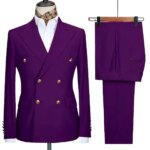 Traje Elegante para Hombre, Conjunto de Blazer y Pantalones para Eventos Casuales, Banquetes y Diversas Ocasiones - Imagen 5