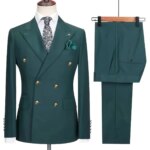 Traje Elegante para Hombre, Conjunto de Blazer y Pantalones para Eventos Casuales, Banquetes y Diversas Ocasiones - Imagen 2