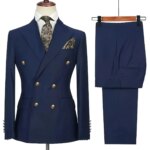 Traje Elegante para Hombre, Conjunto de Blazer y Pantalones para Eventos Casuales, Banquetes y Diversas Ocasiones - Imagen 6