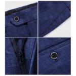Chaqueta, chaleco, pantalones, marca de gama alta, traje oficial a cuadros para oficina de negocios, conjunto de 3 uds., vestido de novia para novia, trajes de fiesta para hombre - Imagen 6