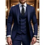 Traje Formal de Negocios de un Solo Pecho, Traje de Hombre de 3 Piezas para las Cuatro Estaciones, el Más Vendido del 2026 - Imagen 2