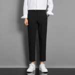 Traje Casual para Hombre, Dos Piezas, Corte Slim Fit, Estilo Formal Coreano, Traje de Novio, Ropa de Vestir Occidental para Novio - Imagen 4