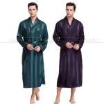 Camisón para hombre con acabado satinado