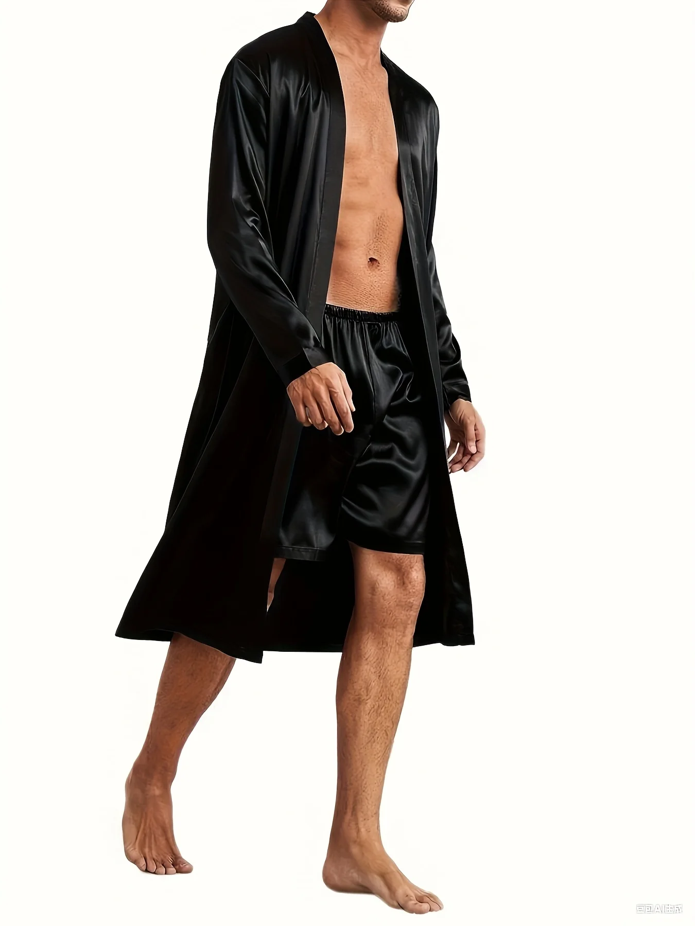 81224-yip49o.jpg Camisón para hombre con escote en V y de manga larga - Imagen 1