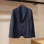 Blazer de hombre de estilo informal para el trabajo, con cuello de solapa, confeccionado con una mezcla de lana italiana BC Mountain. - Imagen 3