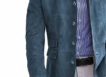 Otoño Invierno chaqueta Blazer de gamuza informal para hombre chaquetas de moda con botones de un solo pecho de Color sólido de manga larga - Imagen 5