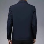 Chaqueta de Hombre de Calidad Sólida, Blazer de Lujo Casual de Negocios para Hombre, Chaqueta con Cremallera, Abrigo de Oficina, Ropa de Abrigo Nueva para Primavera y Otoño - Imagen 4