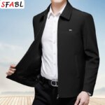Chaqueta informal holgada de negocios para hombre, chaqueta Formal Social, abrigo de vestir de oficina de lujo, Color sólido, primavera y otoño, nuevo - Imagen 3