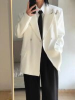 Chaqueta Casual de Metal con Hebilla de Avión para Hombre, Estilo Otoñal, Madura y Ligera, Cleanfit, Ocio, Estilo Occidental,... - Imagen 3