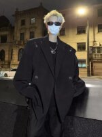 Chaqueta Casual de Metal con Hebilla de Avión para Hombre, Estilo Otoñal, Madura y Ligera, Cleanfit, Ocio, Estilo Occidental,... - Imagen 2