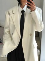 Chaqueta Casual de Metal con Hebilla de Avión para Hombre, Estilo Otoñal, Madura y Ligera, Cleanfit, Ocio, Estilo Occidental,...