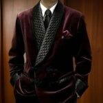 Chaqueta de traje larga de 1 pieza para hombre para boda 2024, chal con solapa de terciopelo, traje para fumar, chaqueta para cena, abrigo de fiesta listo para enviar - Imagen 2