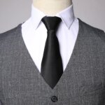 Traje De negocios Elegante para Hombre, Blazer, chaleco y pantalones, moda informal, Traje De boda, 6XL - Imagen 4