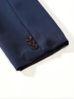 Conjunto de traje formal de 2 piezas para hombre, de un solo botón, estilo ligero para negocios, chaqueta y pantalón. - Imagen 6