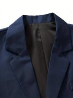 Conjunto de traje formal de 2 piezas para hombre, de un solo botón, estilo ligero para negocios, chaqueta y pantalón. - Imagen 4