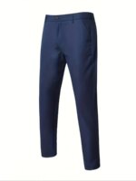 Conjunto de traje formal de 2 piezas para hombre, de un solo botón, estilo ligero para negocios, chaqueta y pantalón. - Imagen 3