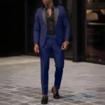 Traje de hombre de 2 piezas adecuado para trajes de negocios de boda, conjuntos de chaquetas y pantalones de un solo botón, conjuntos de chaquetas ajustadas - Imagen 3