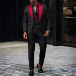 Traje de hombre de 2 piezas adecuado para trajes de negocios de boda, conjuntos de chaquetas y pantalones de un solo botón, conjuntos de chaquetas ajustadas