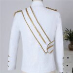 Blazer con Lentejuelas para Actuaciones, Traje Informal para Hombre, para Eventos al Aire Libre, Invitados a Banquetes, Cantantes de Rock, con Cuello Alto - Imagen 6