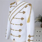 Blazer con Lentejuelas para Actuaciones, Traje Informal para Hombre, para Eventos al Aire Libre, Invitados a Banquetes, Cantantes de Rock, con Cuello Alto - Imagen 2
